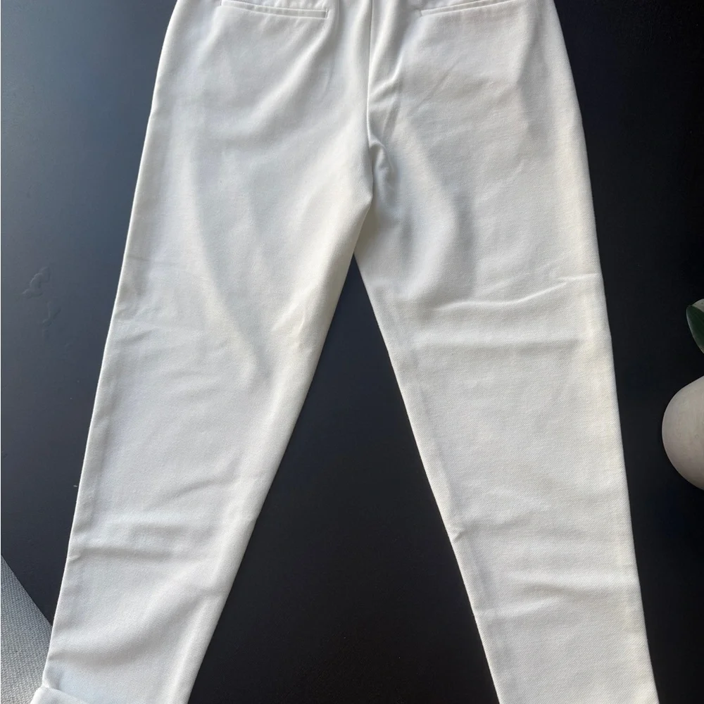 Zara White Jogger Dress Pants - Picture 2 of 5